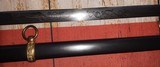 Civil War Era Ames Model Staff Officer Sword w/ Blued Scabbard, Very Nice Looking - 4 of 15