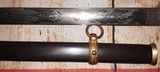 Civil War Era Ames Model Staff Officer Sword w/ Blued Scabbard, Very Nice Looking - 11 of 15