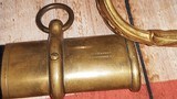 Civil War Era Model 1852 Navy Officer Sword & Scabbard, Mint Blade, Scarce Maker/Retailer - 9 of 15