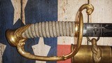 Civil War Era Model 1852 Navy Officer Sword & Scabbard, Mint Blade, Scarce Maker/Retailer - 2 of 15