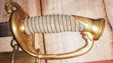 Civil War Era Model 1852 Navy Officer Sword & Scabbard, Mint Blade, Scarce Maker/Retailer - 8 of 15