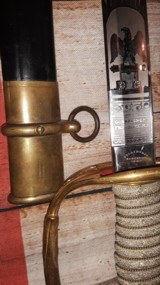 Civil War Era Model 1852 Navy Officer Sword & Scabbard, Mint Blade, Scarce Maker/Retailer - 10 of 15