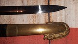 Civil War Era Model 1852 Navy Officer Sword & Scabbard, Mint Blade, Scarce Maker/Retailer - 7 of 15