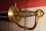 Scarce Ames Model 1840 Foot Officer Sword & Scabbard - 10 of 15