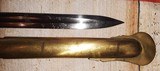 Scarce Ames Model 1840 Foot Officer Sword & Scabbard - 8 of 15