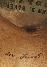 1840's Massachusetts Tar Bucket Shako with ID to Member of Fitchburg Fusiliers - 13 of 15