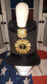 Rare Pre-Civil War Shako of the 7th Regiment New York State Militia, ID to Owner 1858 - 1 of 15