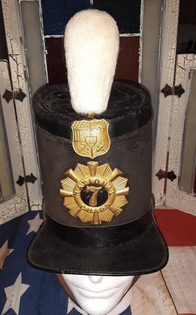 Rare Pre-Civil War Shako of the 7th Regiment New York State Militia, ID to Owner 1858