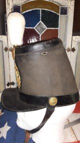 Rare Pre-Civil War Shako of the 7th Regiment New York State Militia, ID to Owner 1858 - 2 of 15
