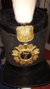 Rare Pre-Civil War Shako of the 7th Regiment New York State Militia, ID to Owner 1858 - 5 of 15