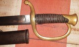 Ames Model 1840 Light Artillery Saber & Scabbard, 1863 Date - 6 of 15