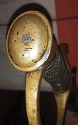 Ames Model 1840 Light Artillery Saber & Scabbard, 1863 Date - 13 of 15