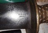 Ames Model 1841 Naval Cutlass with Scabbard, First Year of Production - 10 of 15