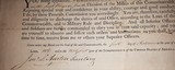 Early 1806 Massachusetts Militia Officer's Commision Signed by Governor Caleb Strong - 3 of 6