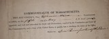 1825 Massachusetts Militia Commission for a Brigadier General, Signed by Acting and Future Governor - 6 of 6