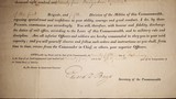 1825 Massachusetts Militia Commission for a Brigadier General, Signed by Acting and Future Governor - 3 of 6