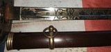 Minty CW Officer Sword, Gold Washed Blade, Massachusetts Seal, Boston City Guard Motto - 5 of 15