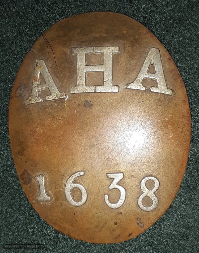 Ancient and Honorable Artillery Company Shoulder Belt Plate, Mid 1800's