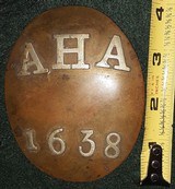 Ancient and Honorable Artillery Company Shoulder Belt Plate, Mid 1800's - 4 of 8