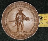 250th Anniversary Ancient and Honorable Artillery Company Large Copper Medallion - 5 of 10