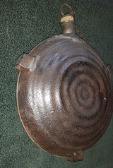 Civil War Bullseye Canteen, Maker Marked, Early Battlefield Pick-up? - 3 of 12