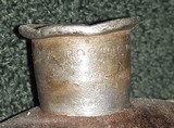 Civil War Bullseye Canteen, Maker Marked, Early Battlefield Pick-up? - 9 of 12