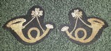 Scarce Pair of 1830's Officer Coat Tail and Militia Cap Insignia - 1 of 3