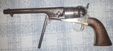 Nice Model 1860 Colt Army Revolver, Matching Serial Numbers, Cartouches, Mid 1863 - 4 of 15