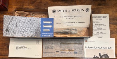 Smith & Wesson model 17-4 22 lr in original box with paperwork and original purchase receipt in 1978 - Image 11 of 13