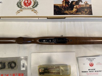 Ruger 10/22 magnum.22 WMR rifle NIB never fired - Image 3 of 13
