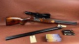 Superb engraved Antonio Zoli over/under combination gun with additional shotgun barrels and high end scope - 2 of 12