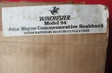 Winchester Issued John Wayne M94 SRC Leather Scabbard & Gun Rack - Image 7 of 12