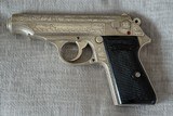 WALTHER PP SILVER
ENGRAVED PREWAR 1929 , FIRST YEAR PRODUCTION - 7 of 15
