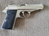 WALTHER PP WW2 MILITARY MARKED WAA359 IN UNIQUE CHROMIUM FINISH