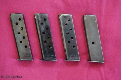 WALTHER PP 9MM PREWAR AND WARTIME MAGAZINE LOT