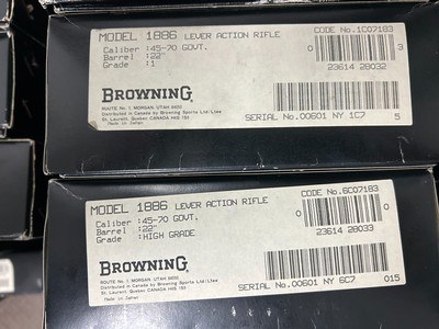 1886 45-70 Matching Serial High Grade and Grade 1 Carbines - Image 3 of 12
