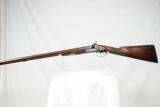 VINTAGE ENGLISH PERCUSSION SHOTGUN - WITH LOTS GOLD AND SILVER - 35 1/2