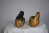 VINTAGE GREEN WING TEAL DECOYS - LIFE SIZE PAIR - MADE IN 1950'S - 2 of 5