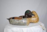 VINTAGE GREEN WING TEAL DECOYS - LIFE SIZE PAIR - MADE IN 1950'S - 3 of 5