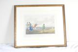 VINTAGE HENRY ALKEN SPORTING HAND COLORED PRINT - PIGEON MATCH - EARLY 1800'S - 4 of 4
