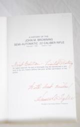 A HISTORY OF THE JOHN M BROWNING SEMI - AUTOMATIC .22 CAL. RIFLE - SIGNED BY AUTHOR - 2 of 4
