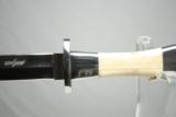 EDWARD N KALFAVAN CUSTOM DAGGER - FOSILIZED WALRUS IVORY HANDLE - 5 of 6