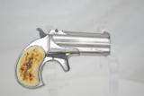 REMINGTON DOUBLE DERRINGER - NICKLE PLATED - 1 of 5