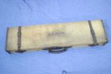 VINTAGE WILLIAM EVANS CANVAS AND LEATHER SHOTGUN CASE- 1 of 9