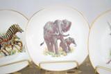 SET OF 4 AFRICAN SPORTING SERIES ENGLISH PLATES WITH STANDS - 3 of 6