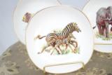 SET OF 4 AFRICAN SPORTING SERIES ENGLISH PLATES WITH STANDS - 4 of 6