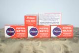 VINTAGE PETERS PISTOL MATCH .22 TARGET AMMO - 5 BOXES - 1 of 2