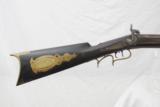 WILLIAM BEEGER OF INDIANA HALF STOCKED PERCUSSION RIFLE - 2 of 13