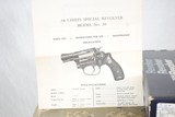 SMITH & WESSON MODEL 36 - CHIEFS SPECIAL WITH ORIGINAL BOX AND PAPERWORK - 9 of 10