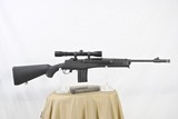 RUGER RANCH RIFLE - MINI 14 - IN 223 - WITH
FLASH SUPRESSOR MOUNTS, SCOPE AND EXTRA MAG - 1 of 8